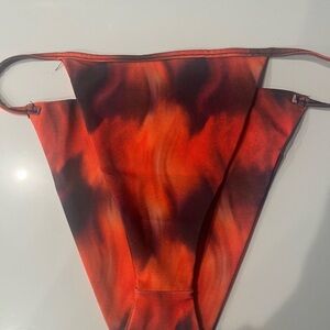 PrettyLittleThing Flame Print Bikini Bottom NWT Size 10